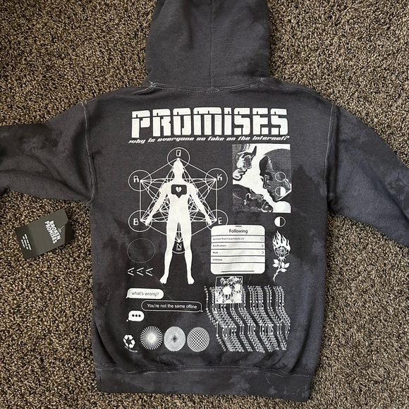 NWT - Rare - Broken Promises - You're not the same offline - hoodie - Picture 9 of 11